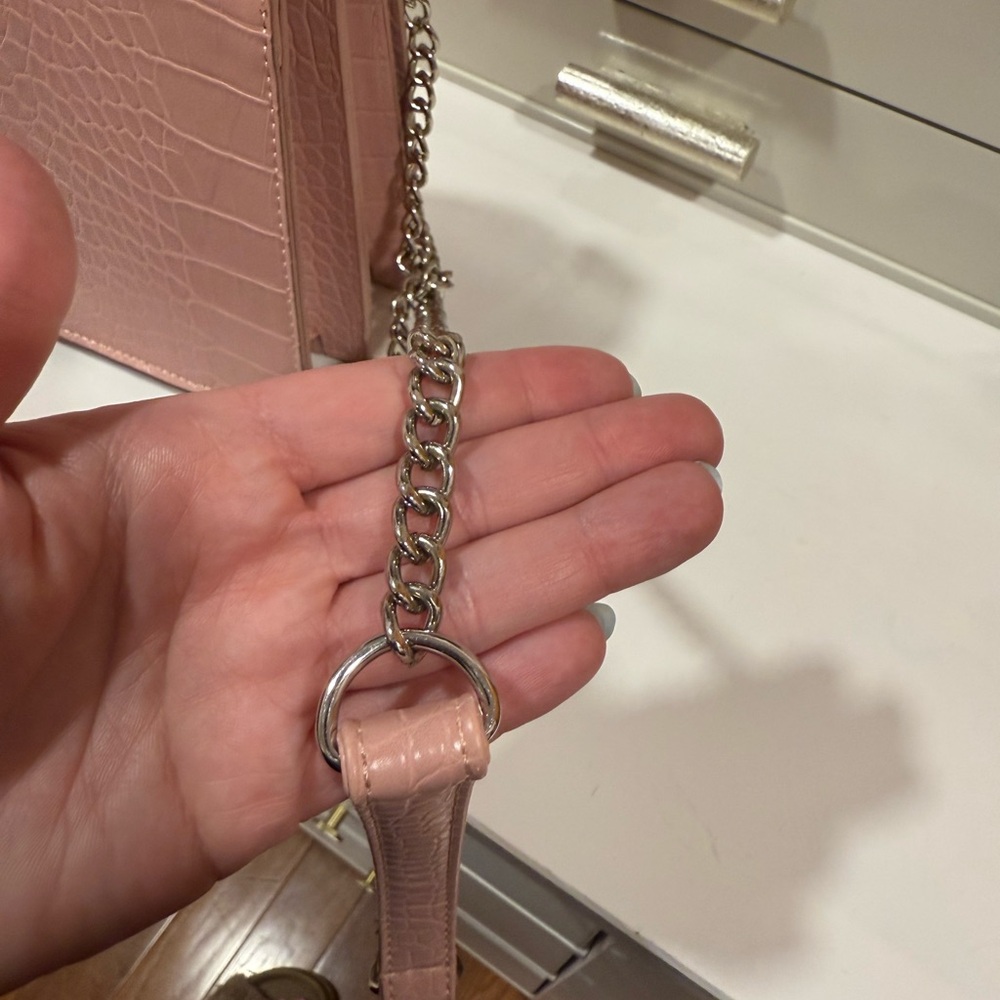 Pink Croc-Embossed Purse - Picture 8 of 11